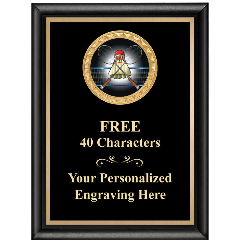 6X8 BLK SHINY EXEC INSERT PLQ