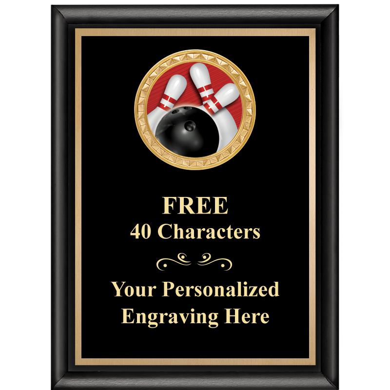 6X8 BLK SHINY EXEC INSERT PLQ