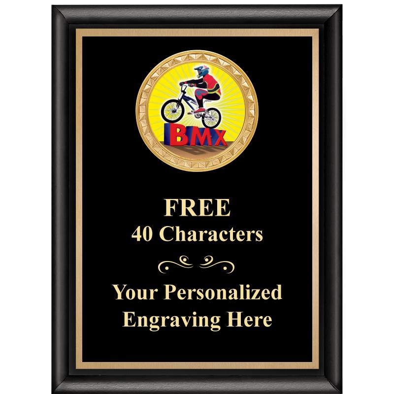 6X8 BLK SHINY EXEC INSERT PLQ