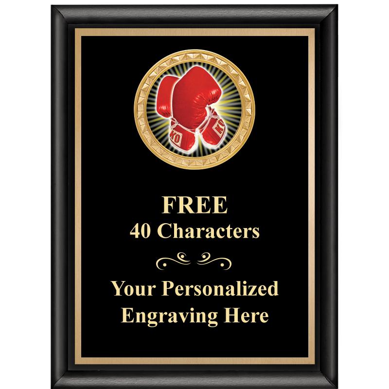 6X8 BLK SHINY EXEC INSERT PLQ