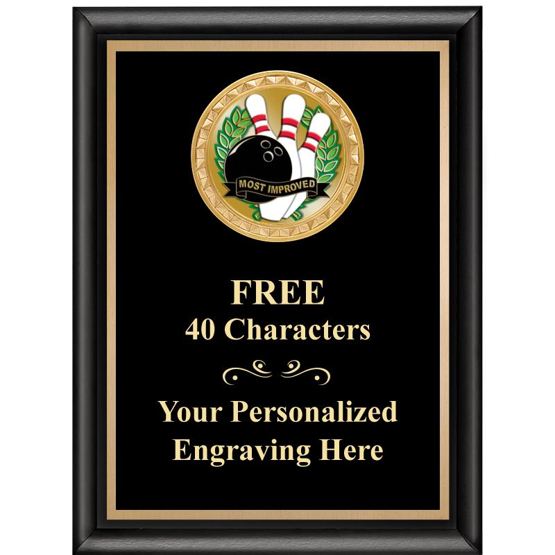 6X8 BLK SHINY EXEC INSERT PLQ