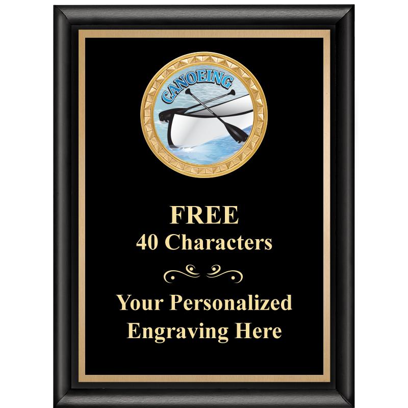 6X8 BLK SHINY EXEC INSERT PLQ