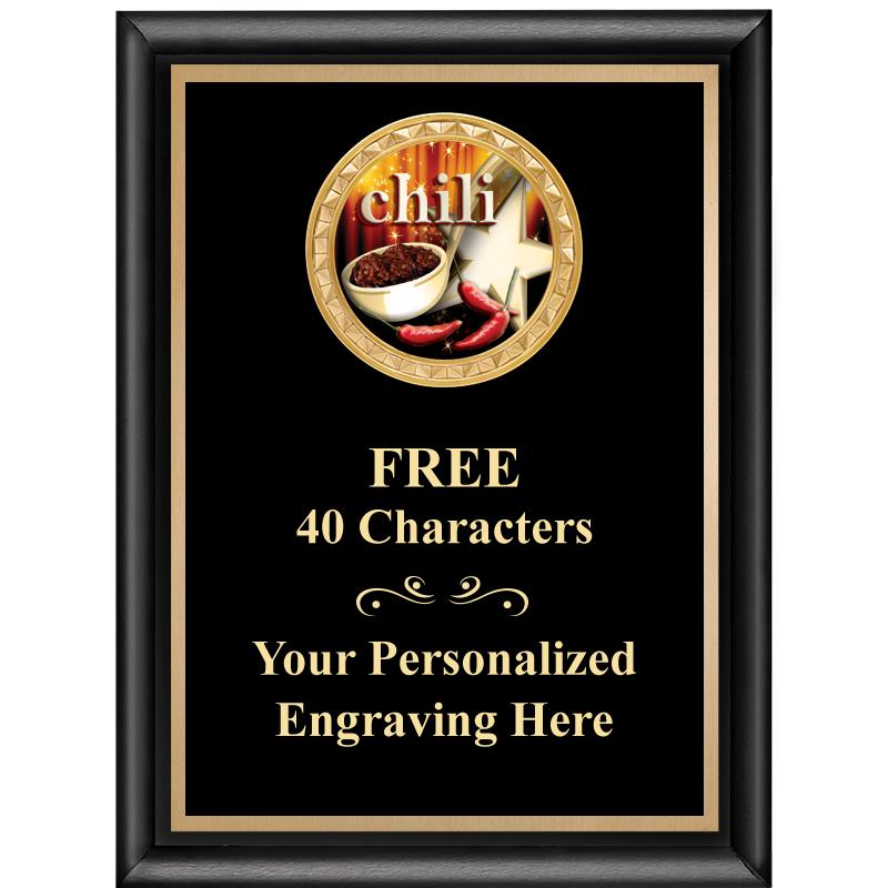 6X8 BLK SHINY EXEC INSERT PLQ