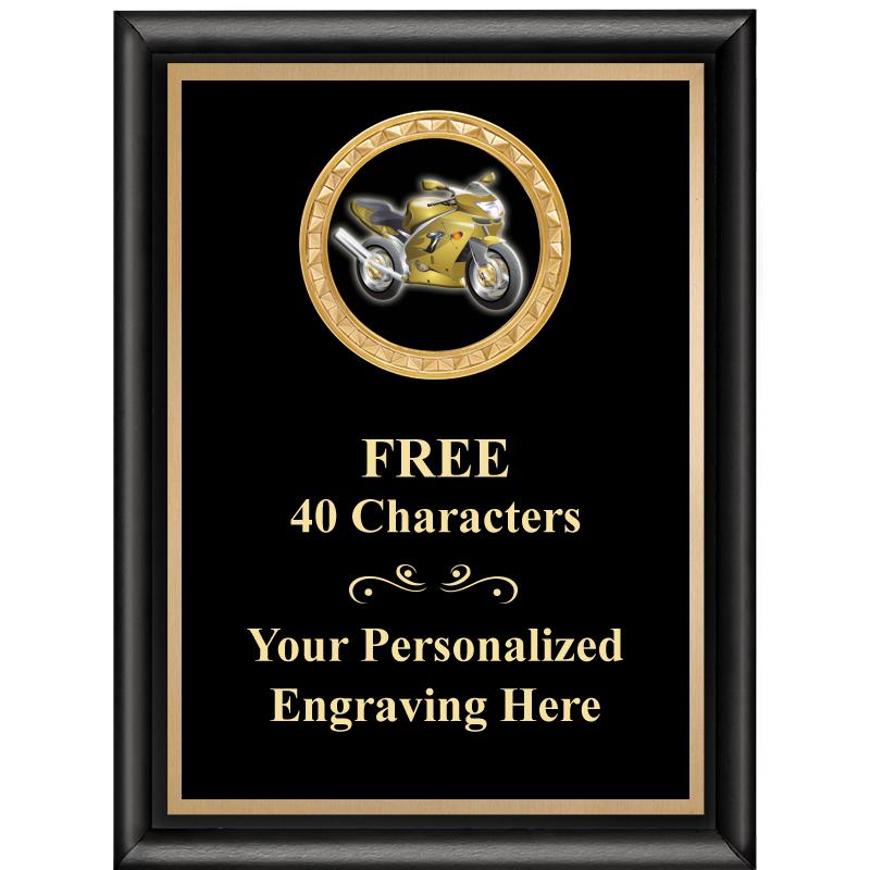 6X8 BLK SHINY EXEC INSERT PLQ