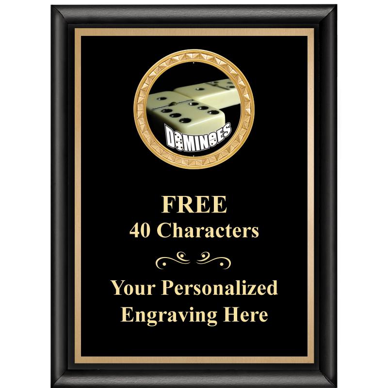 6X8 BLK SHINY EXEC INSERT PLQ