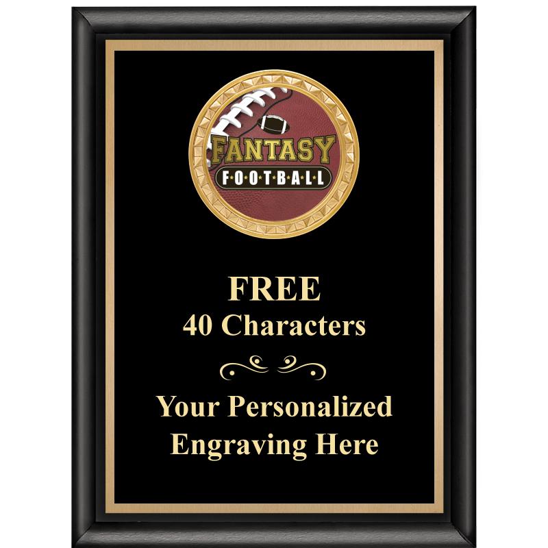 6X8 BLK SHINY EXEC INSERT PLQ