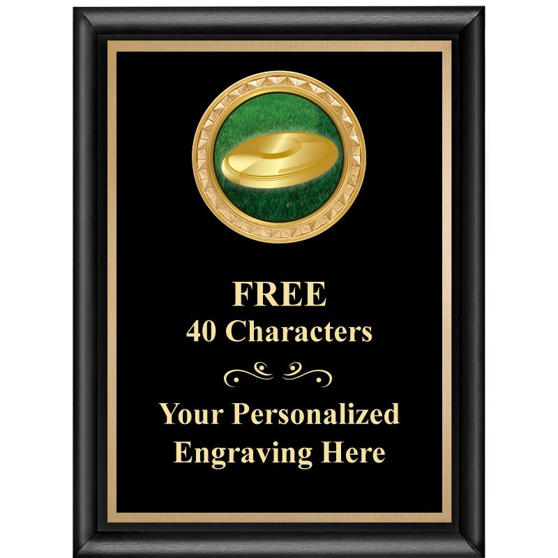 6X8 BLK SHINY EXEC INSERT PLQ