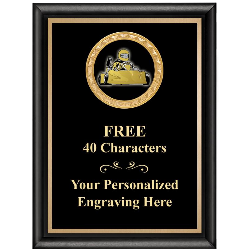 6X8 BLK SHINY EXEC INSERT PLQ