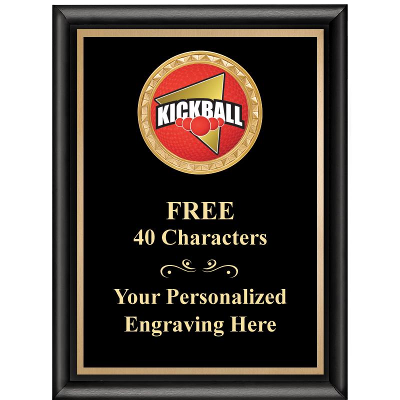 6X8 BLK SHINY EXEC INSERT PLQ