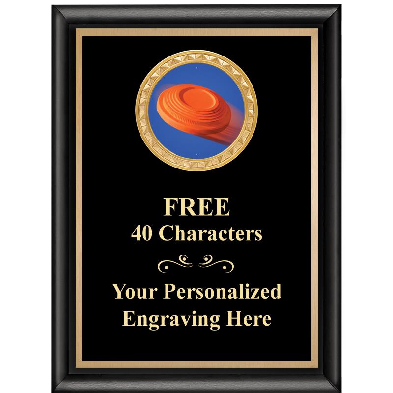 6X8 BLK SHINY EXEC INSERT PLQ