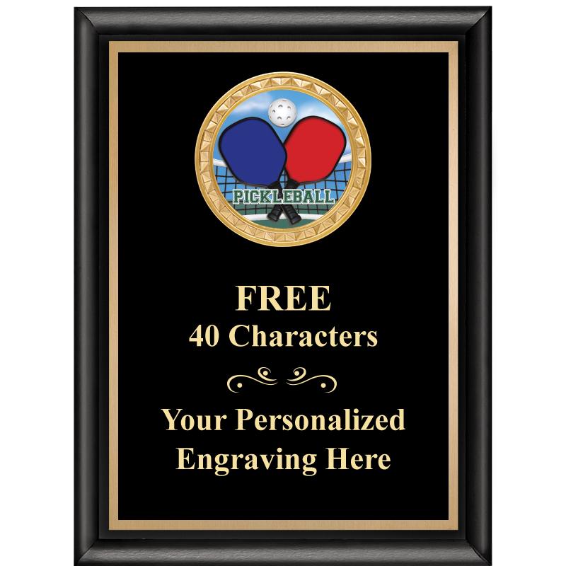 6X8 BLK SHINY EXEC INSERT PLQ