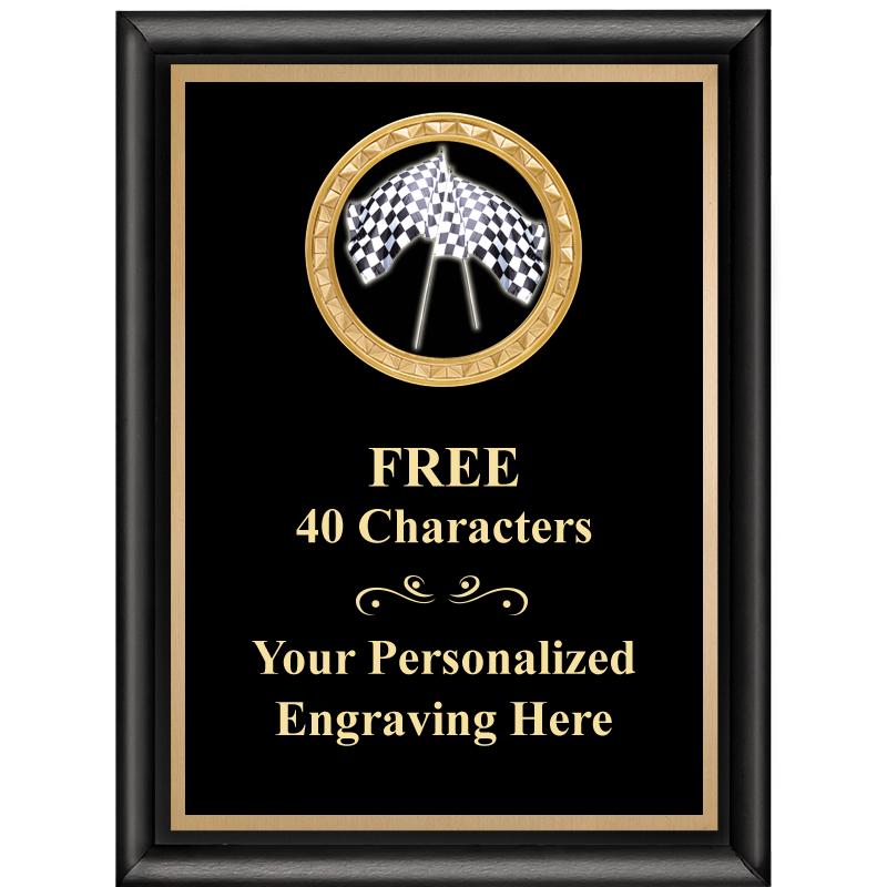 6X8 BLK SHINY EXEC INSERT PLQ