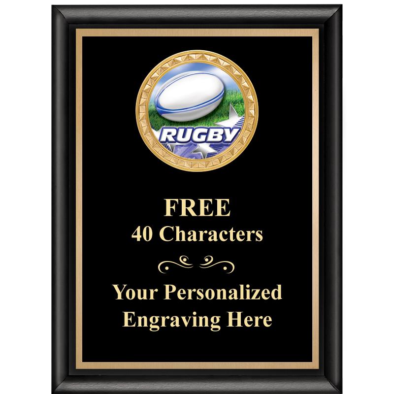 6X8 BLK SHINY EXEC INSERT PLQ