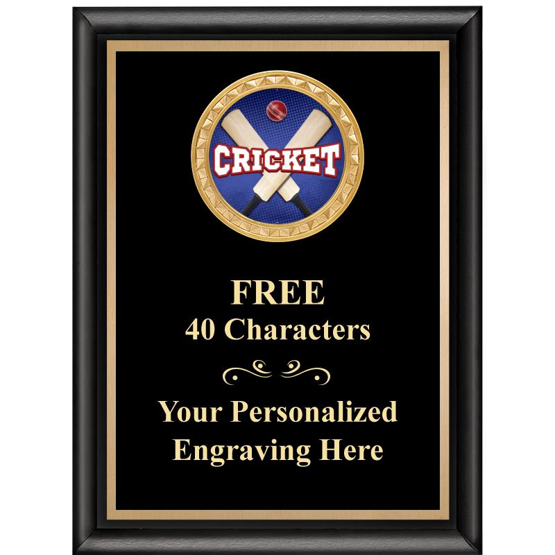 6X8 BLK SHINY EXEC INSERT PLQ