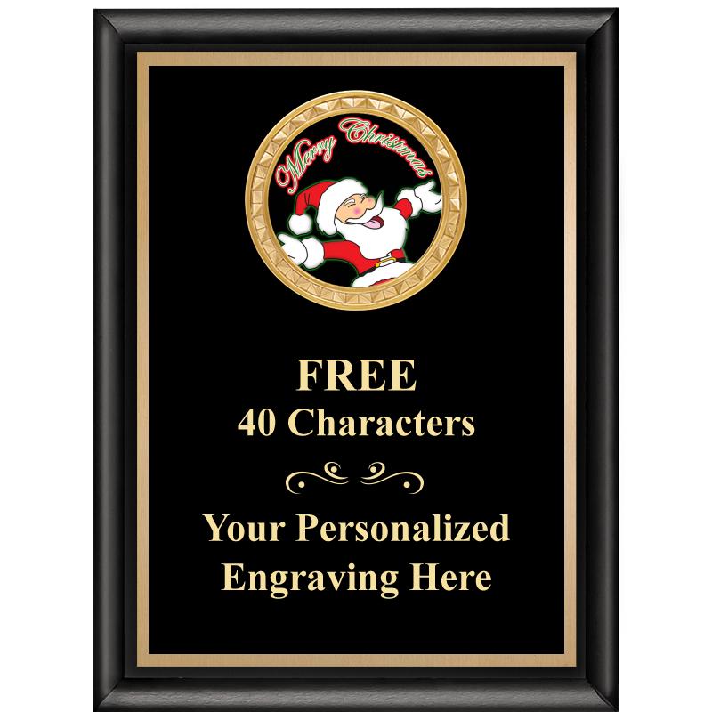 6X8 BLK SHINY EXEC INSERT PLQ