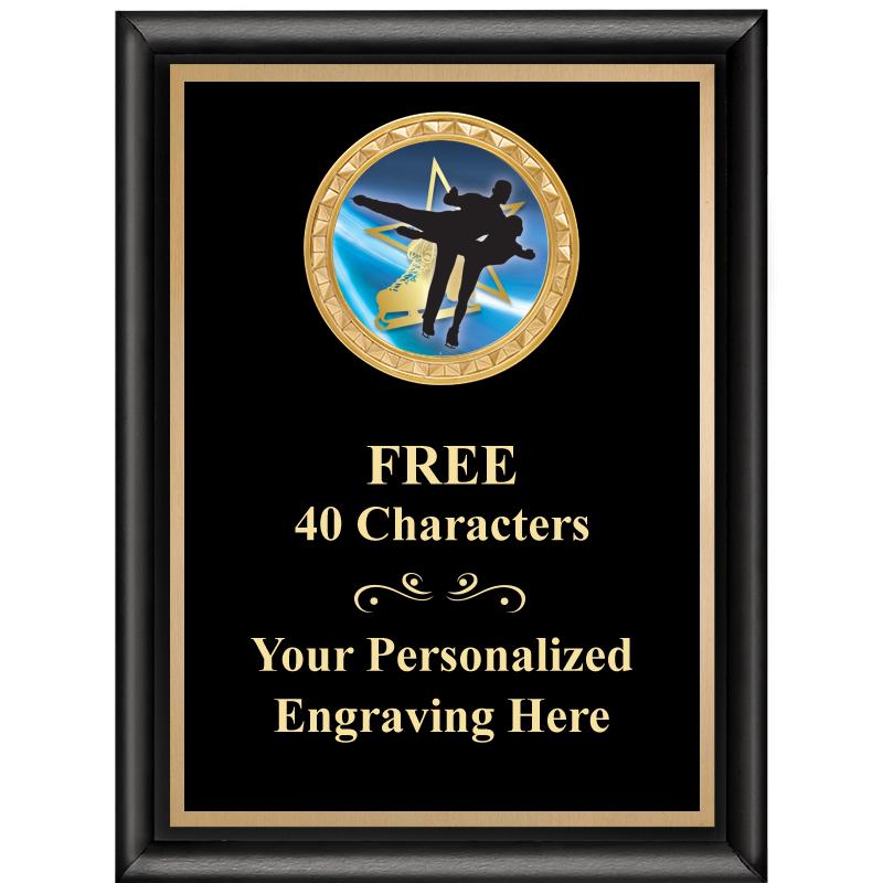 6X8 BLK SHINY EXEC INSERT PLQ