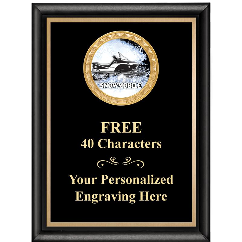 6X8 BLK SHINY EXEC INSERT PLQ