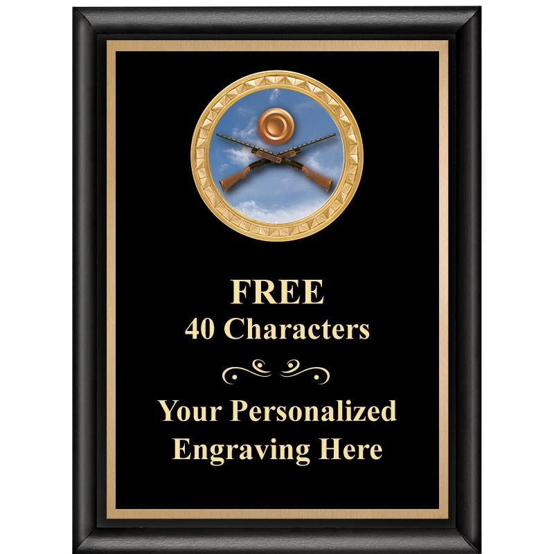 6X8 BLK SHINY EXEC INSERT PLQ