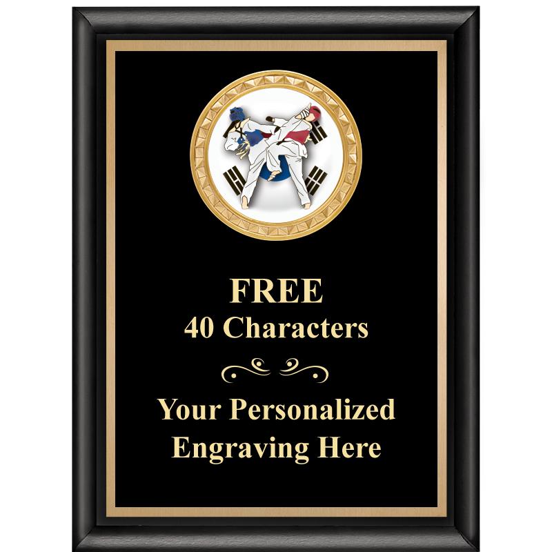 6X8 BLK SHINY EXEC INSERT PLQ