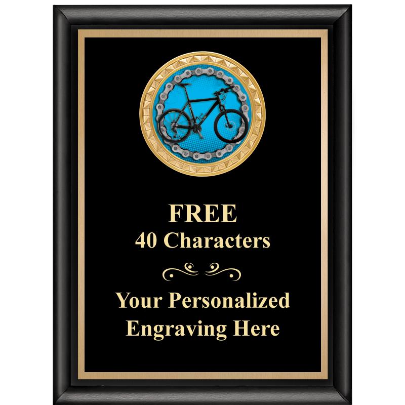 6X8 BLK SHINY EXEC INSERT PLQ