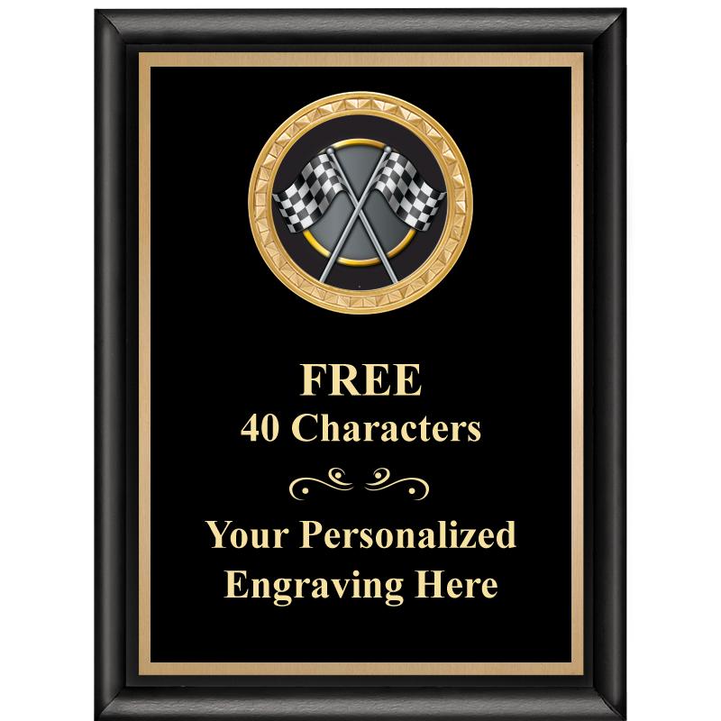 6X8 BLK SHINY EXEC INSERT PLQ