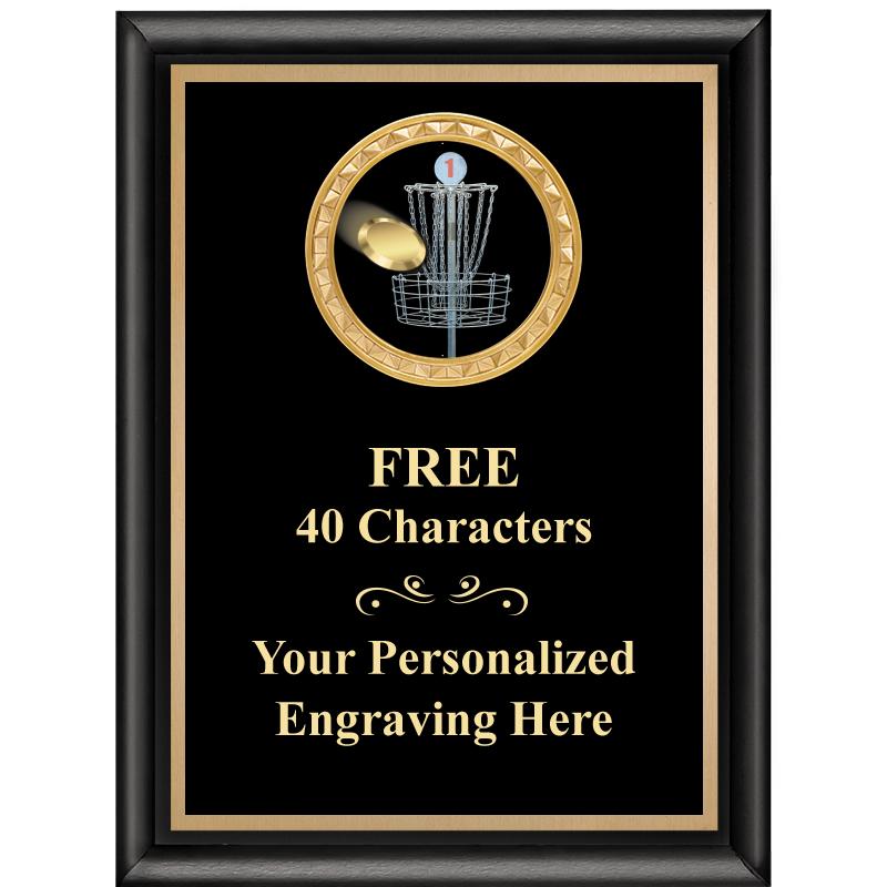 6X8 BLK SHINY EXEC INSERT PLQ