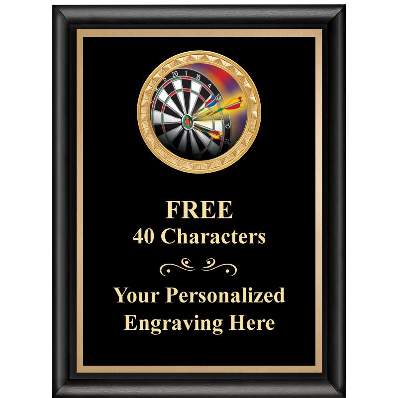 6X8 BLK SHINY EXEC INSERT PLQ