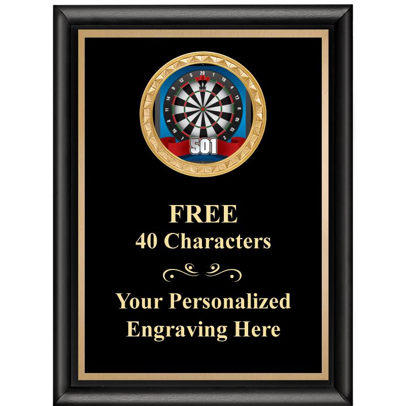 6X8 BLK SHINY EXEC INSERT PLQ