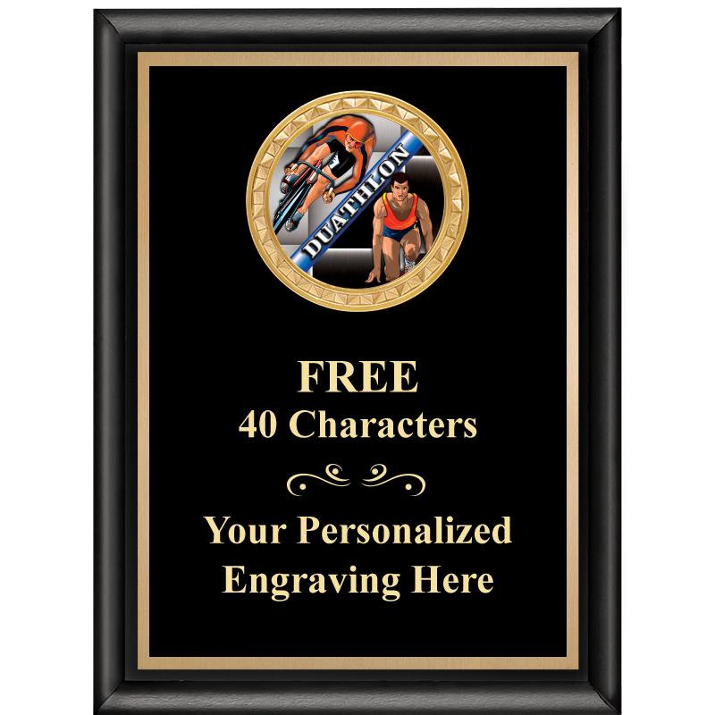 6X8 BLK SHINY EXEC INSERT PLQ