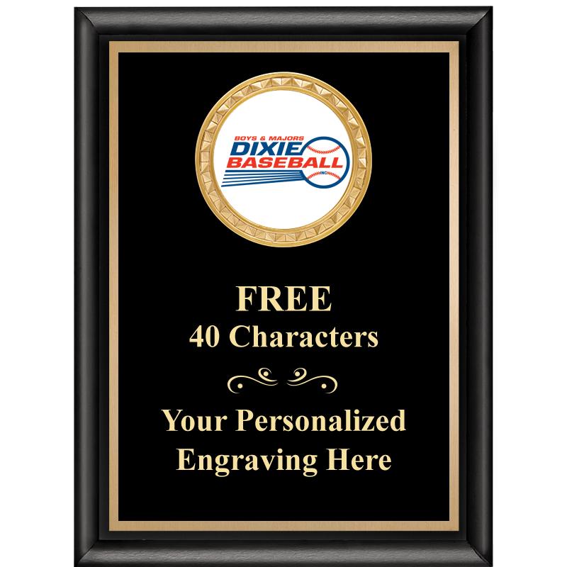 6X8 BLK SHINY EXEC INSERT PLQ