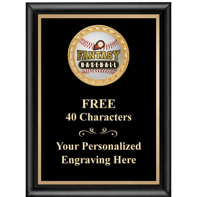 6X8 BLK SHINY EXEC INSERT PLQ