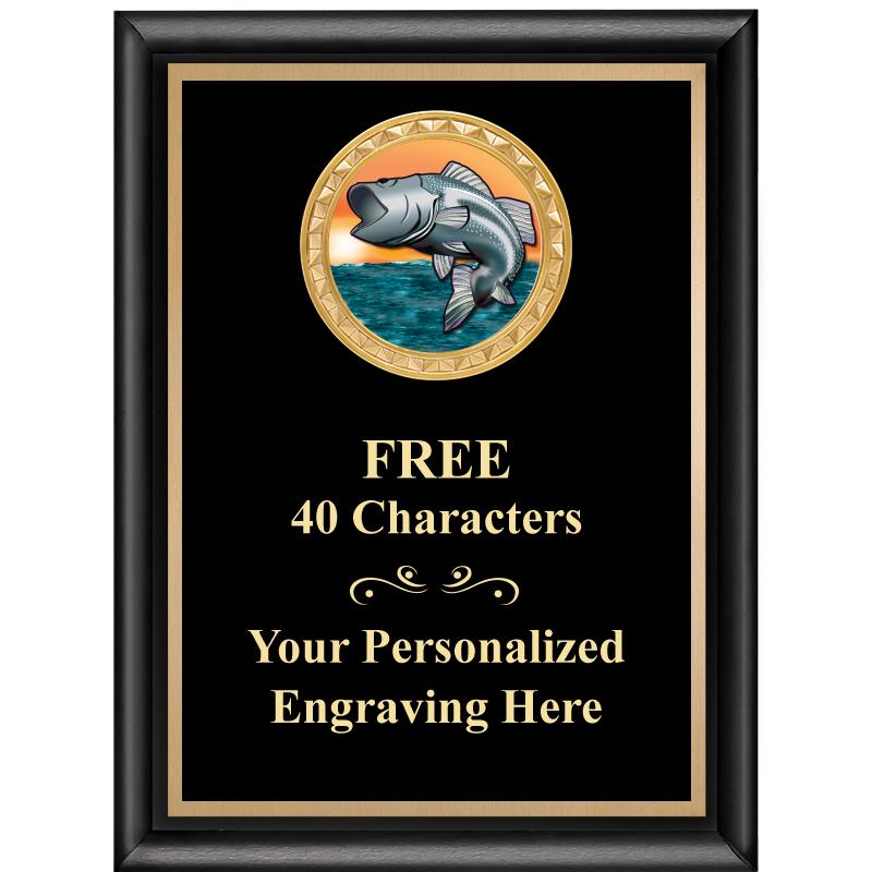 6X8 BLK SHINY EXEC INSERT PLQ