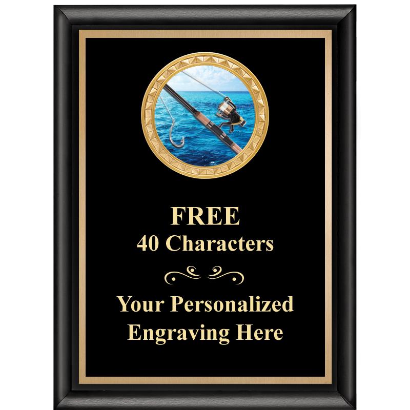 6X8 BLK SHINY EXEC INSERT PLQ