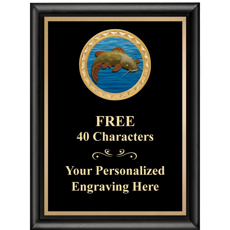 6X8 BLK SHINY EXEC INSERT PLQ