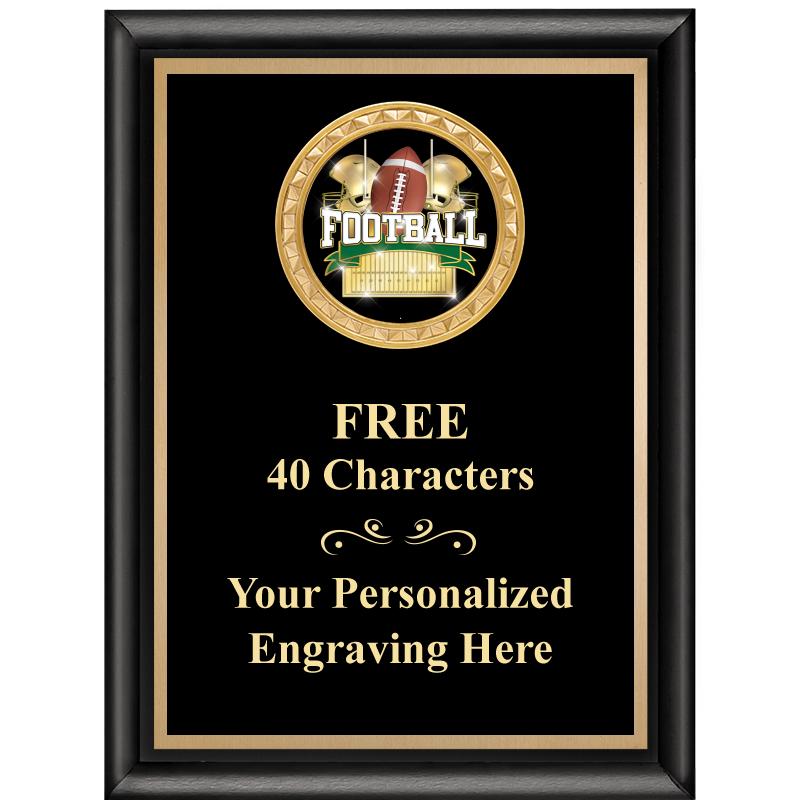 6X8 BLK SHINY EXEC INSERT PLQ