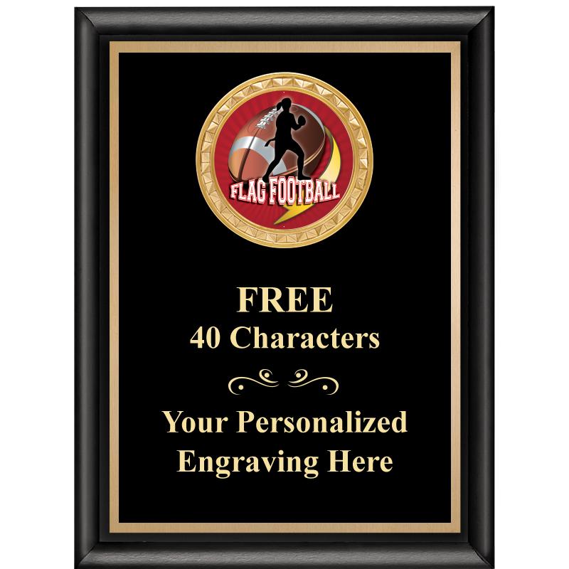 6X8 BLK SHINY EXEC INSERT PLQ