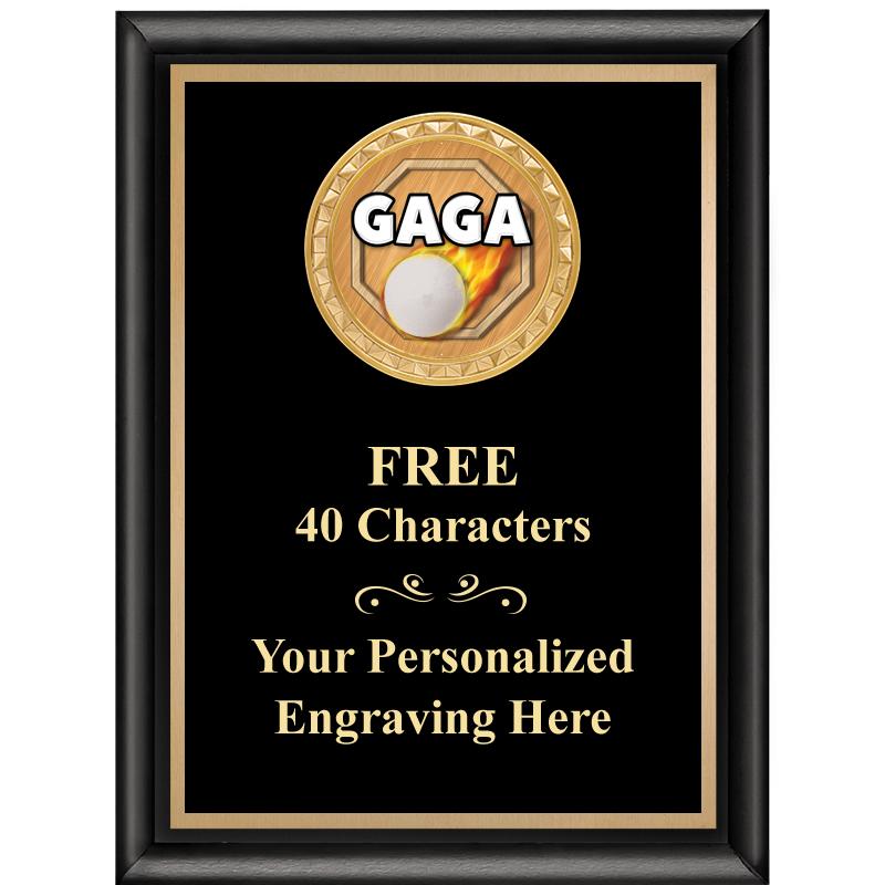 6X8 BLK SHINY EXEC INSERT PLQ