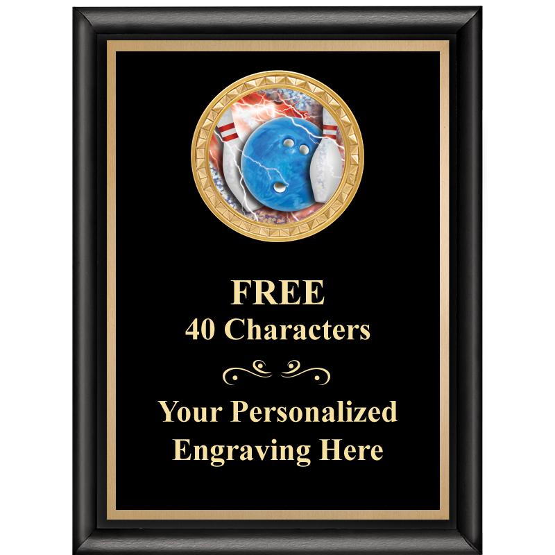 6X8 BLK SHINY EXEC INSERT PLQ