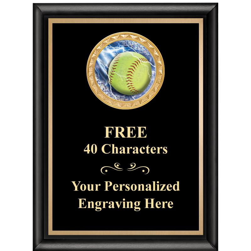 6X8 BLK SHINY EXEC INSERT PLQ