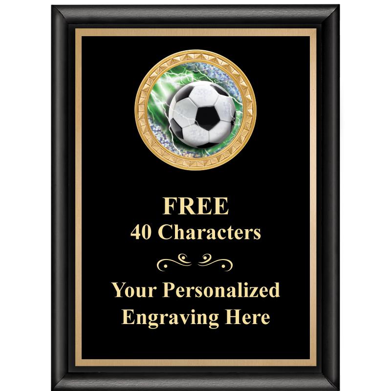 6X8 BLK SHINY EXEC INSERT PLQ