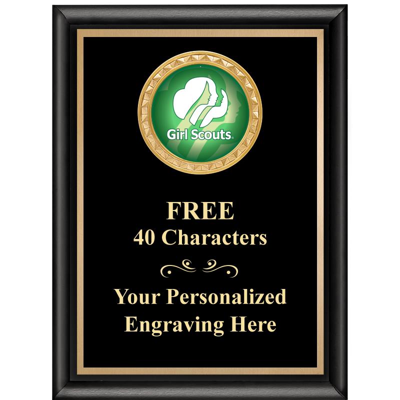 6X8 BLK SHINY EXEC INSERT PLQ