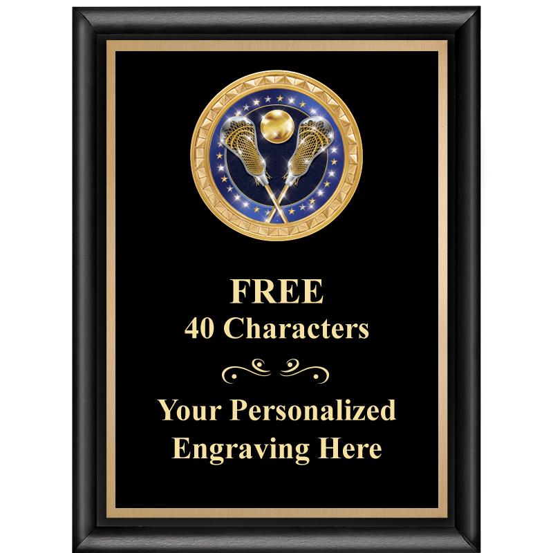 6X8 BLK SHINY EXEC INSERT PLQ