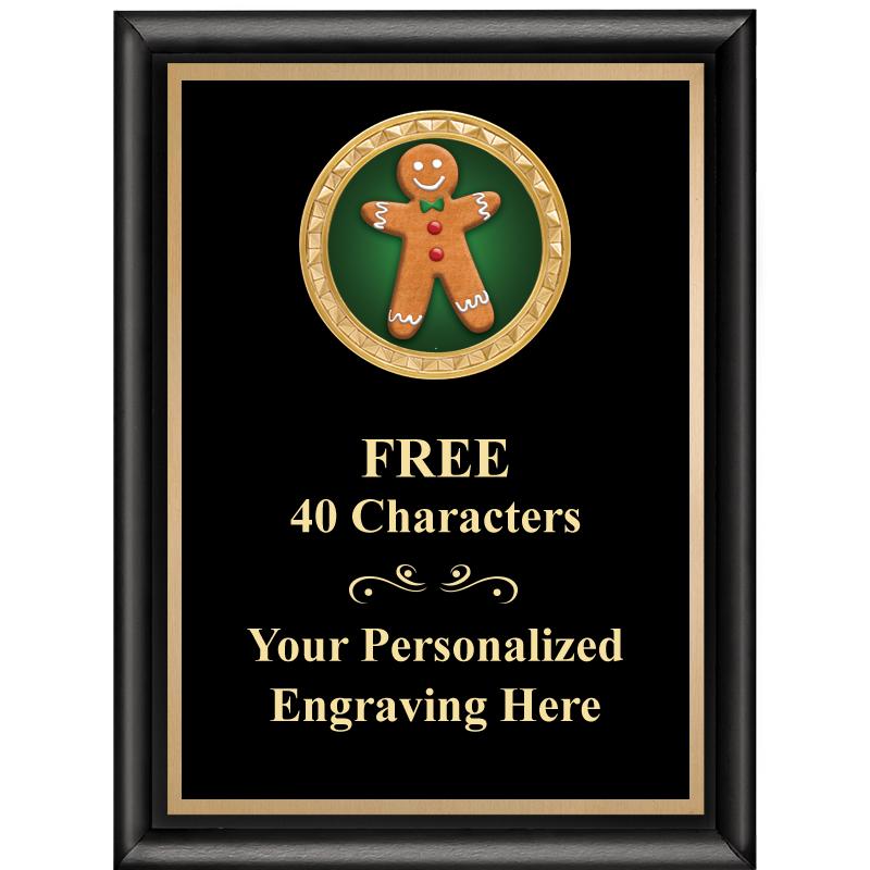 6X8 BLK SHINY EXEC INSERT PLQ