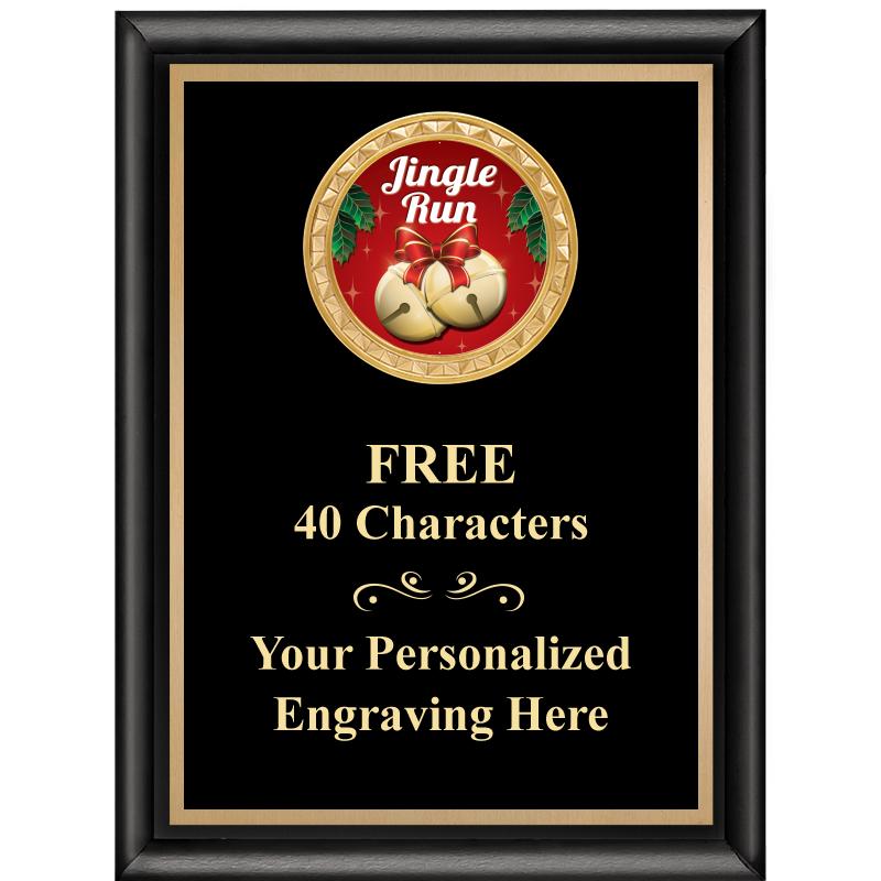 6X8 BLK SHINY EXEC INSERT PLQ