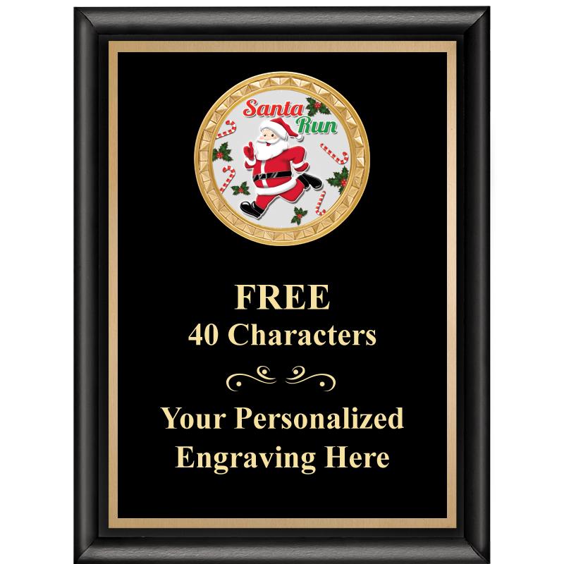 6X8 BLK SHINY EXEC INSERT PLQ