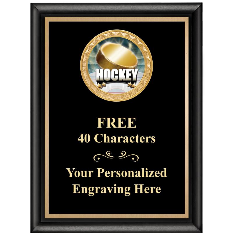 6X8 BLK SHINY EXEC INSERT PLQ