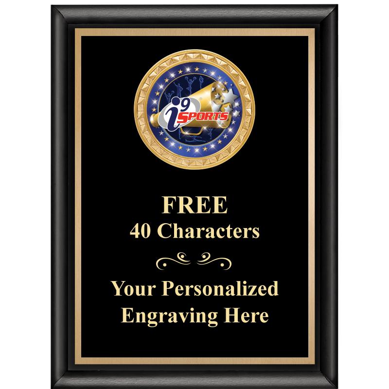 6X8 BLK SHINY EXEC INSERT PLQ