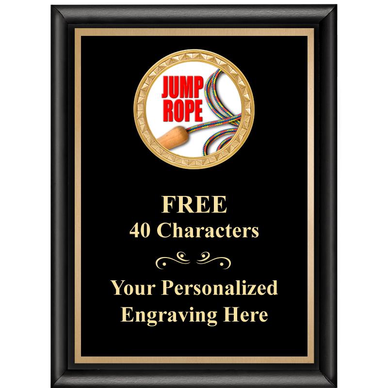 6X8 BLK SHINY EXEC INSERT PLQ