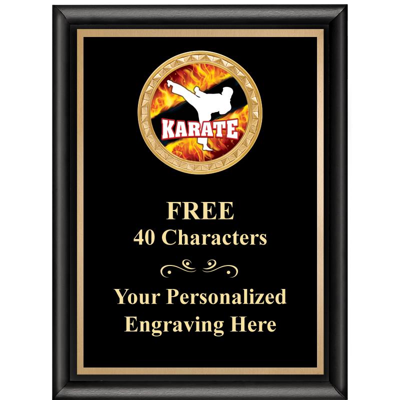 6X8 BLK SHINY EXEC INSERT PLQ