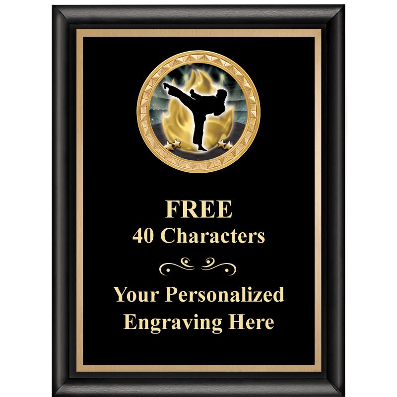 6X8 BLK SHINY EXEC INSERT PLQ